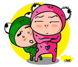 Chay Kob and Girlfriend 2 (Ying Pink) sticker #9648565