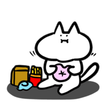 Cat to the online game sticker #9650838