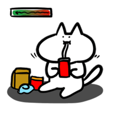 Cat to the online game sticker #9650839