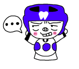 Tooth sister of taekwondo articles sticker #9650911