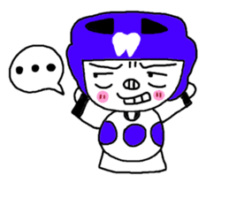 Tooth sister of taekwondo articles sticker #9650911