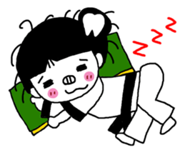 Tooth sister of taekwondo articles sticker #9650932
