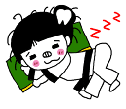 Tooth sister of taekwondo articles sticker #9650932