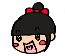 kawaii (odango) girl sticker #9651547
