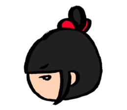 kawaii (odango) girl sticker #9651550