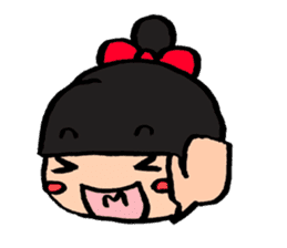 kawaii (odango) girl sticker #9651553