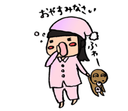 kawaii (odango) girl sticker #9651562