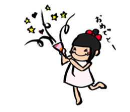 kawaii (odango) girl sticker #9651564