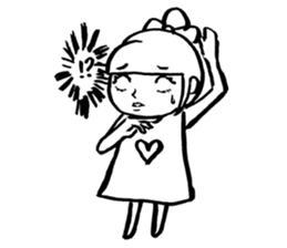 kawaii (odango) girl sticker #9651576