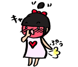 kawaii (odango) girl sticker #9651579