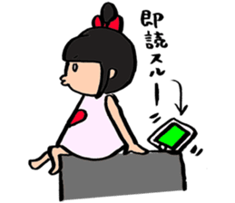 kawaii (odango) girl sticker #9651580