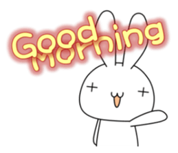 white rabbit and black rabbit 1 sticker #9651756