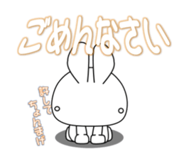 white rabbit and black rabbit 1 sticker #9651771