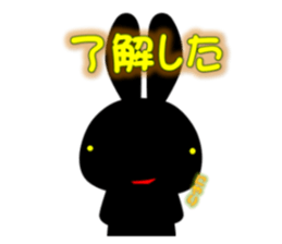 white rabbit and black rabbit 1 sticker #9651775