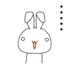 white rabbit and black rabbit 1 sticker #9651782