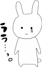 simple white rabbit sticker #9652528