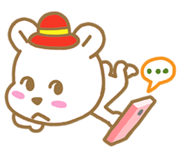 Little Bear Red Hat sticker #9653092