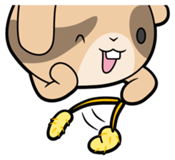 Rabbits as rice cakes sticker #9653197