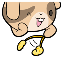 Rabbits as rice cakes sticker #9653197