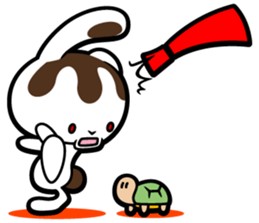 Rabbits as rice cakes sticker #9653200