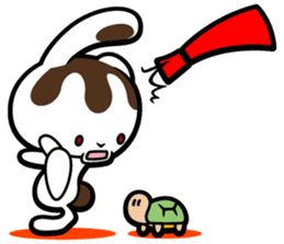 Rabbits as rice cakes sticker #9653200