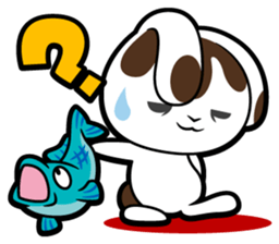 Rabbits as rice cakes sticker #9653201