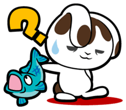 Rabbits as rice cakes sticker #9653201