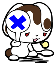 Rabbits as rice cakes sticker #9653203