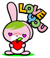 Rabbits as rice cakes sticker #9653204