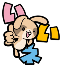 Rabbits as rice cakes sticker #9653209