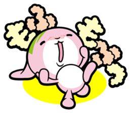 Rabbits as rice cakes sticker #9653215