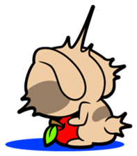 Rabbits as rice cakes sticker #9653218