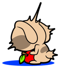 Rabbits as rice cakes sticker #9653218