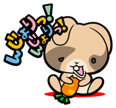 Rabbits as rice cakes sticker #9653230