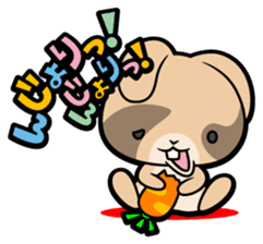 Rabbits as rice cakes sticker #9653230