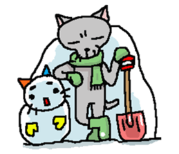 He is a cat named Gal 6 sticker #9653495