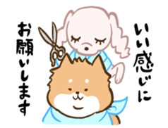 chubby doggie Sticker sticker #9653982