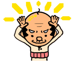 funky gg(real bald) sticker #9655202