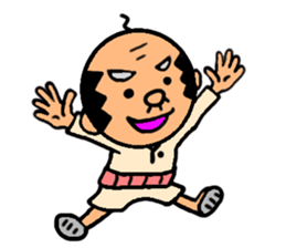 funky gg(real bald) sticker #9655205