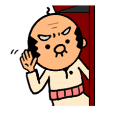 funky gg(real bald) sticker #9655206