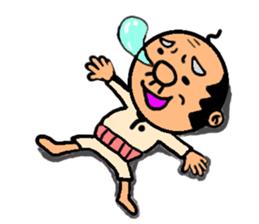 funky gg(real bald) sticker #9655211