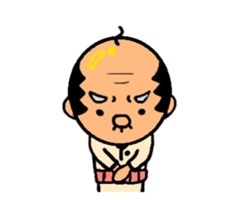 funky gg(real bald) sticker #9655215