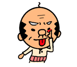 funky gg(real bald) sticker #9655217