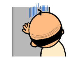 funky gg(real bald) sticker #9655223