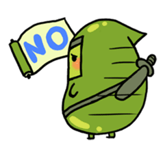 Edamame ninja sticker #9656154