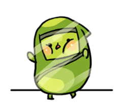 Edamame ninja sticker #9656157