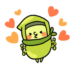 Edamame ninja sticker #9656160