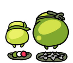Edamame ninja sticker #9656161