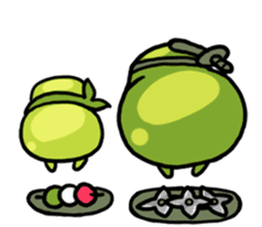 Edamame ninja sticker #9656161