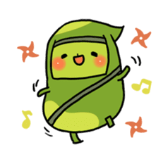 Edamame ninja sticker #9656164